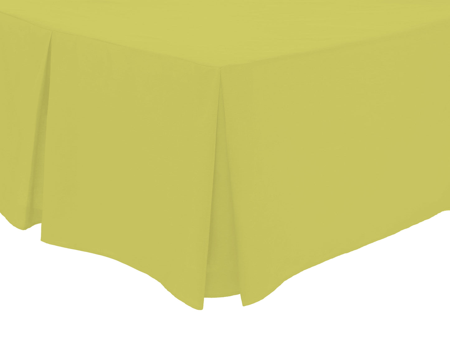 Fitted Pleated Valance Sheet | 50% Cotton 50% Polyester | OEKO-TEX Certified | Single to Super King | 12 Colours