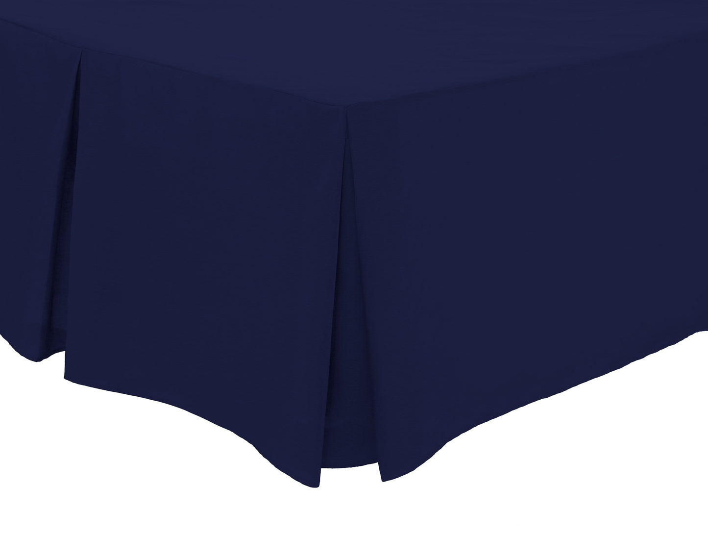 Fitted Pleated Valance Sheet | 50% Cotton 50% Polyester | OEKO-TEX Certified | Single to Super King | 12 Colours