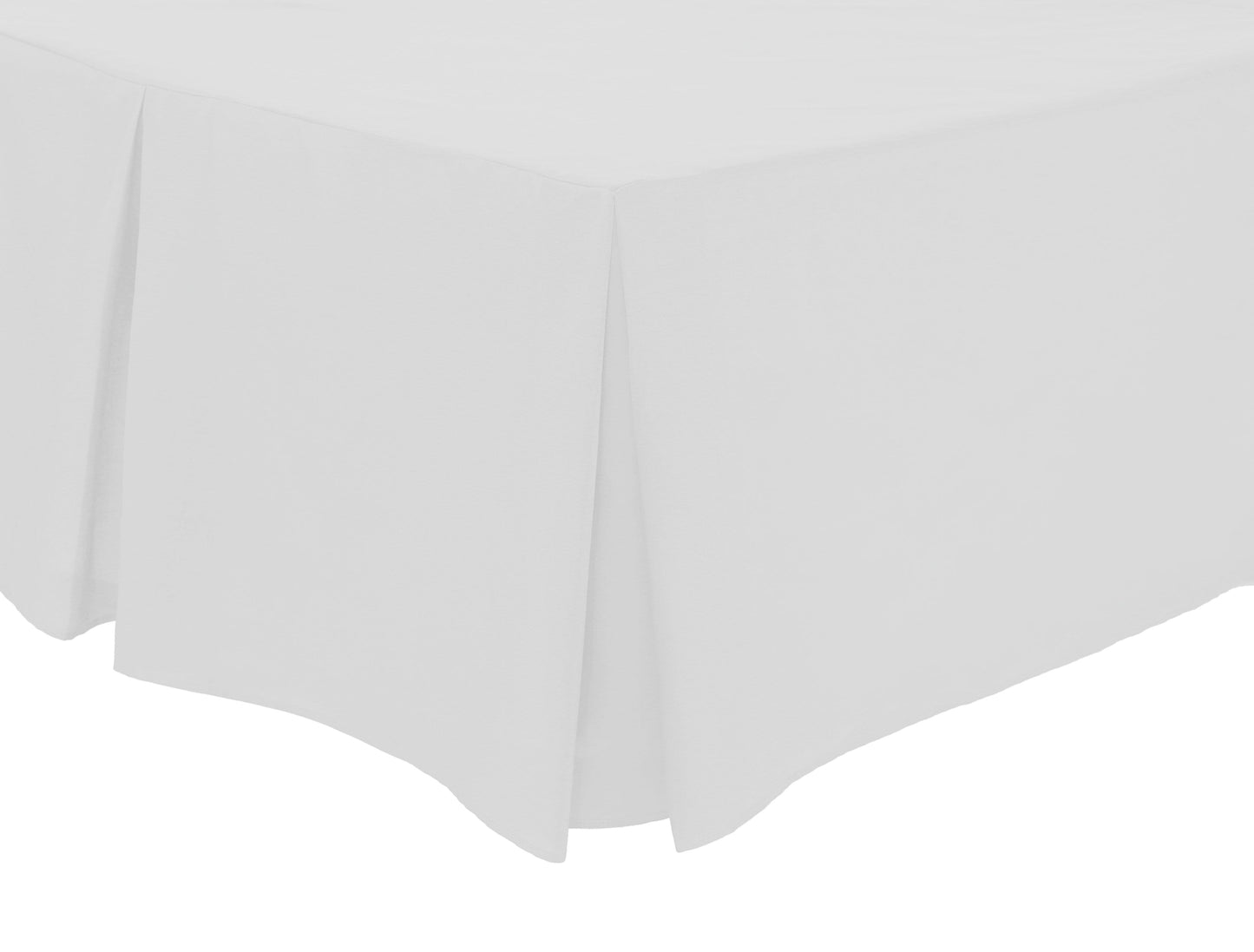 Fitted Pleated Valance Sheet | 50% Cotton 50% Polyester | OEKO-TEX Certified | Single to Super King | 12 Colours