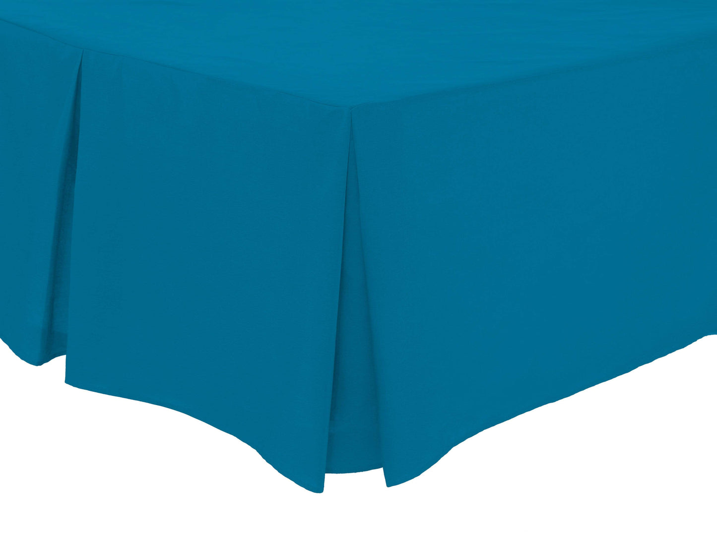 Fitted Pleated Valance Sheet | 50% Cotton 50% Polyester | OEKO-TEX Certified | Single to Super King | 12 Colours