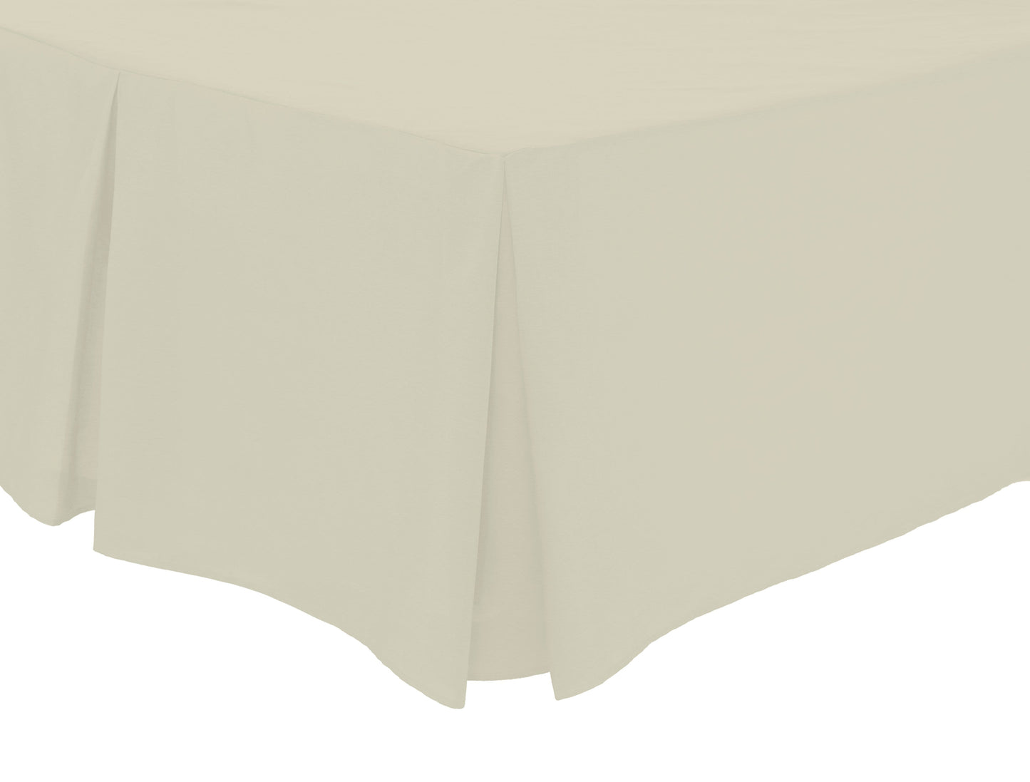 Fitted Pleated Valance Sheet | 50% Cotton 50% Polyester | OEKO-TEX Certified | Single to Super King | 12 Colours