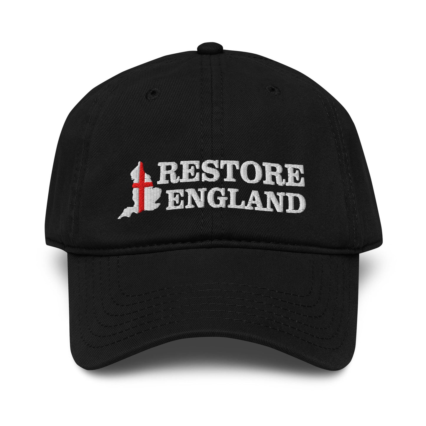 Restore England Embroidered Baseball Cap | Garment-Washed Cotton Hat