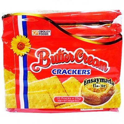 CROLEY FOODS Butter Cream Ensaymada Crackers 10x25g