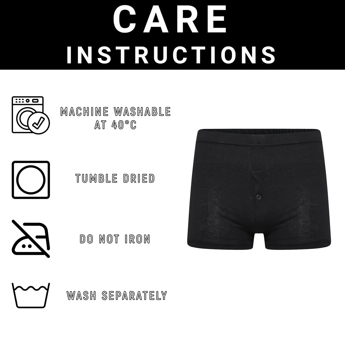 Sock Stack Mens Jersey Boxer Shorts Cotton Rich Button Fly Pack Of 6 Everyday Comfort