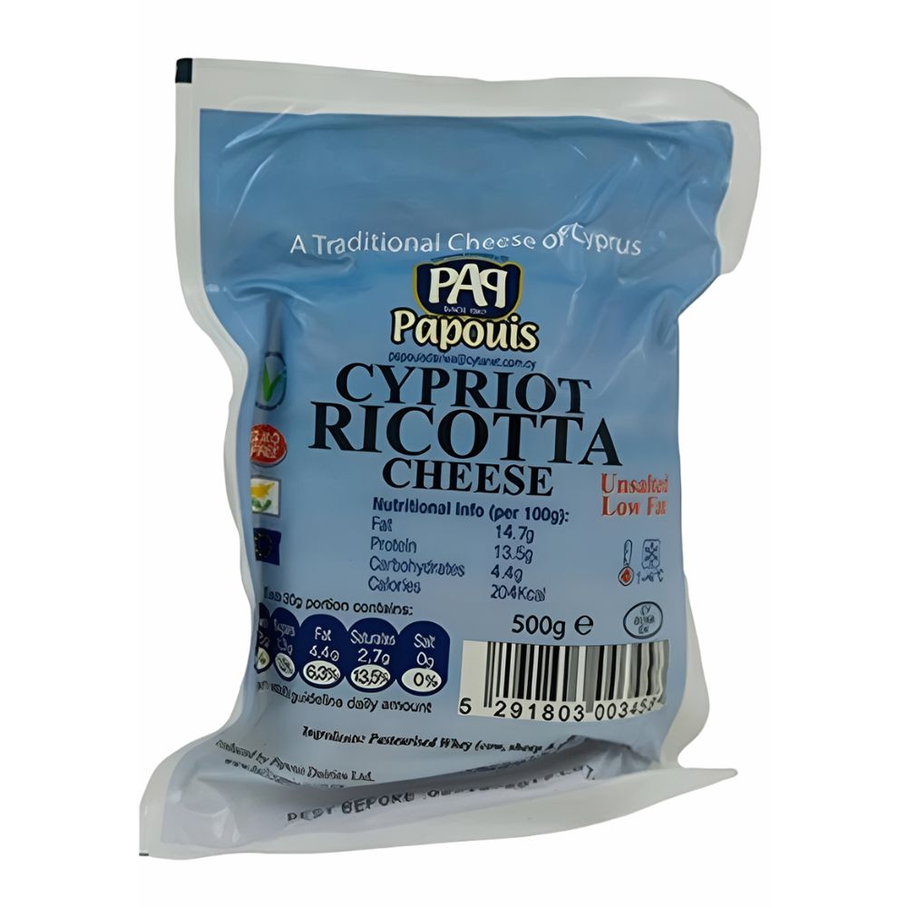Papouis Dairies Traditional Cypriot Ricotta Cheese 500g