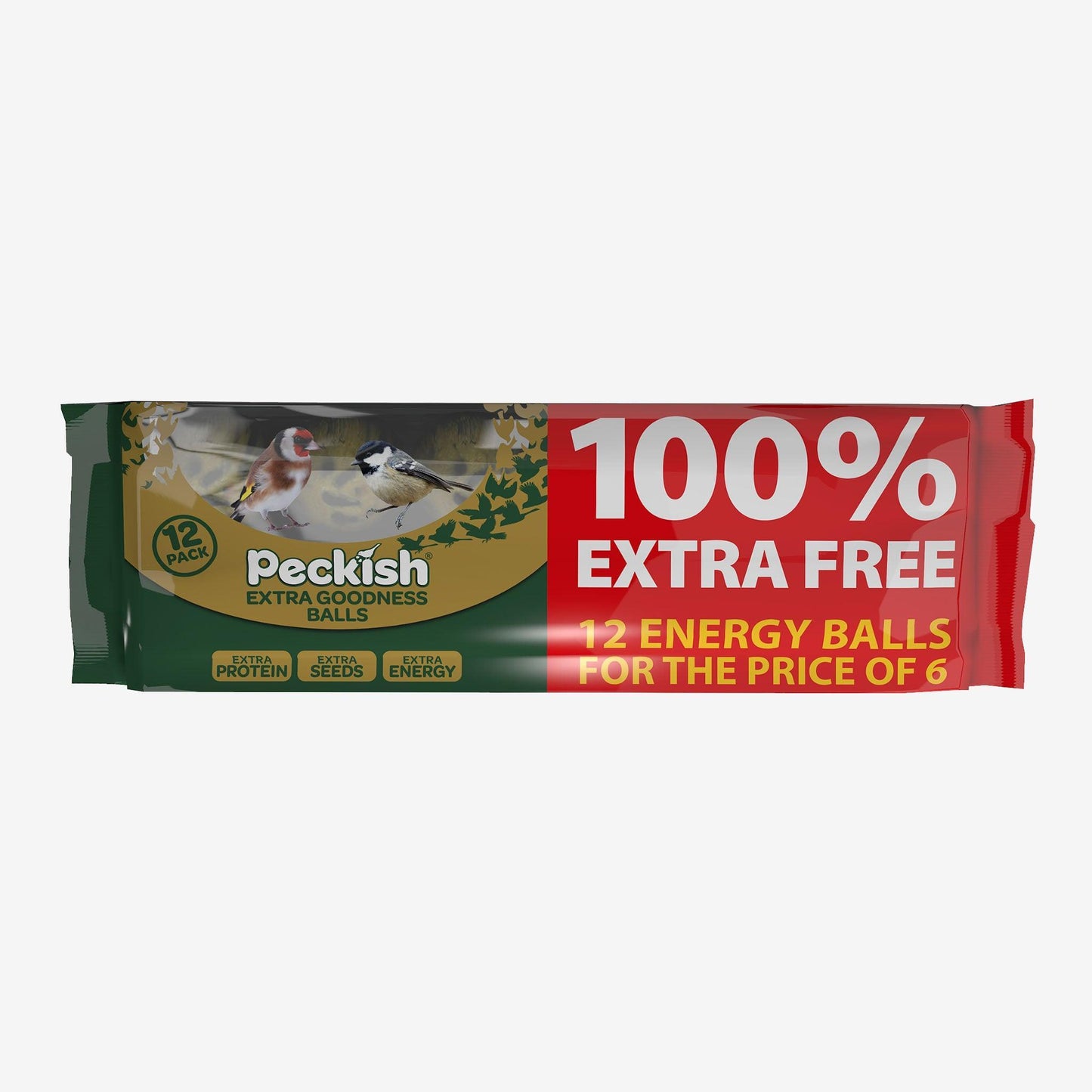 Peckish Extra Goodness Energy Balls for Wild Birds – Pack of 12