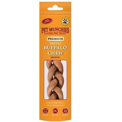 Pet Munchies Buffalo Dental Chew Medium 55g - Case of 8