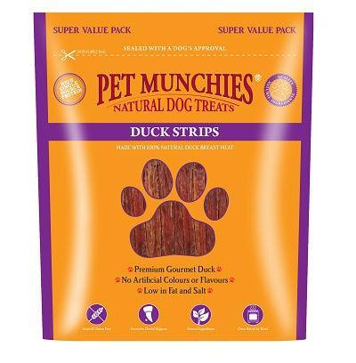 Pet Munchies Dog Treat Duck Strips 320g - Case of 3