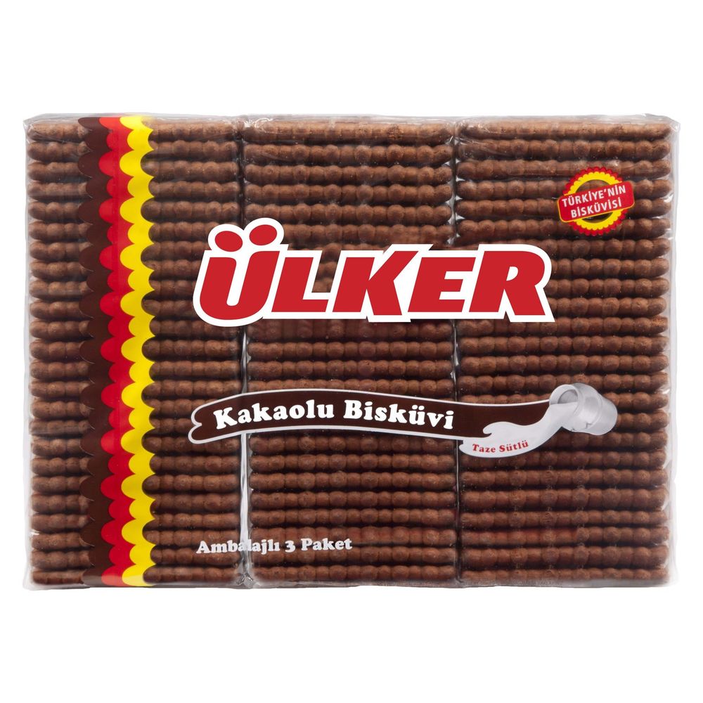 Ulker Petit Beurre Biscuit With Cocoa (Potibor Kakaolu Biskuvi) 450 gr