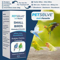 Petsolve Anti-Parasite Small Bird, 10ml - Case of 6