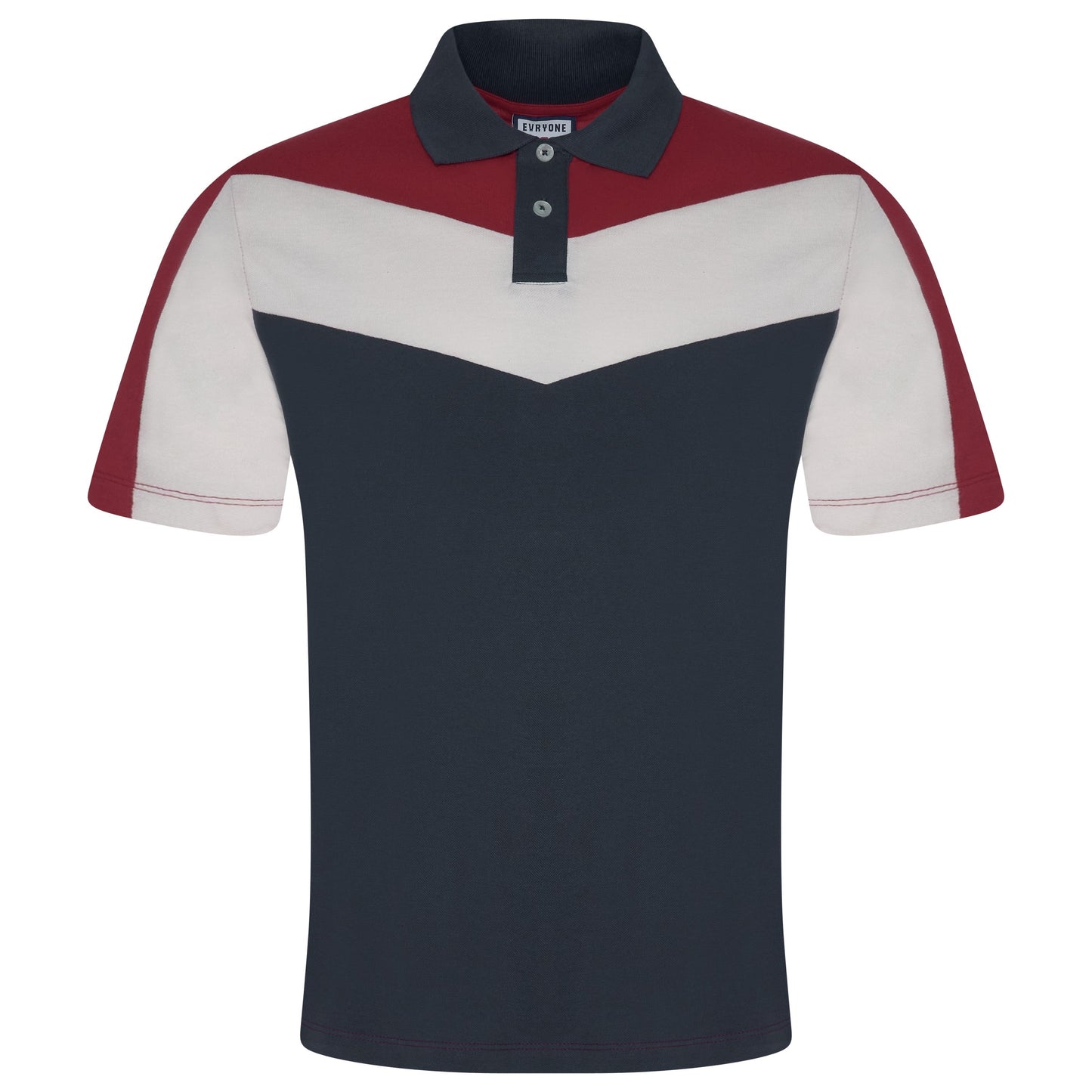 Evryone Contrast Stripe Polo Shirt | 100% Cotton Classic Fit