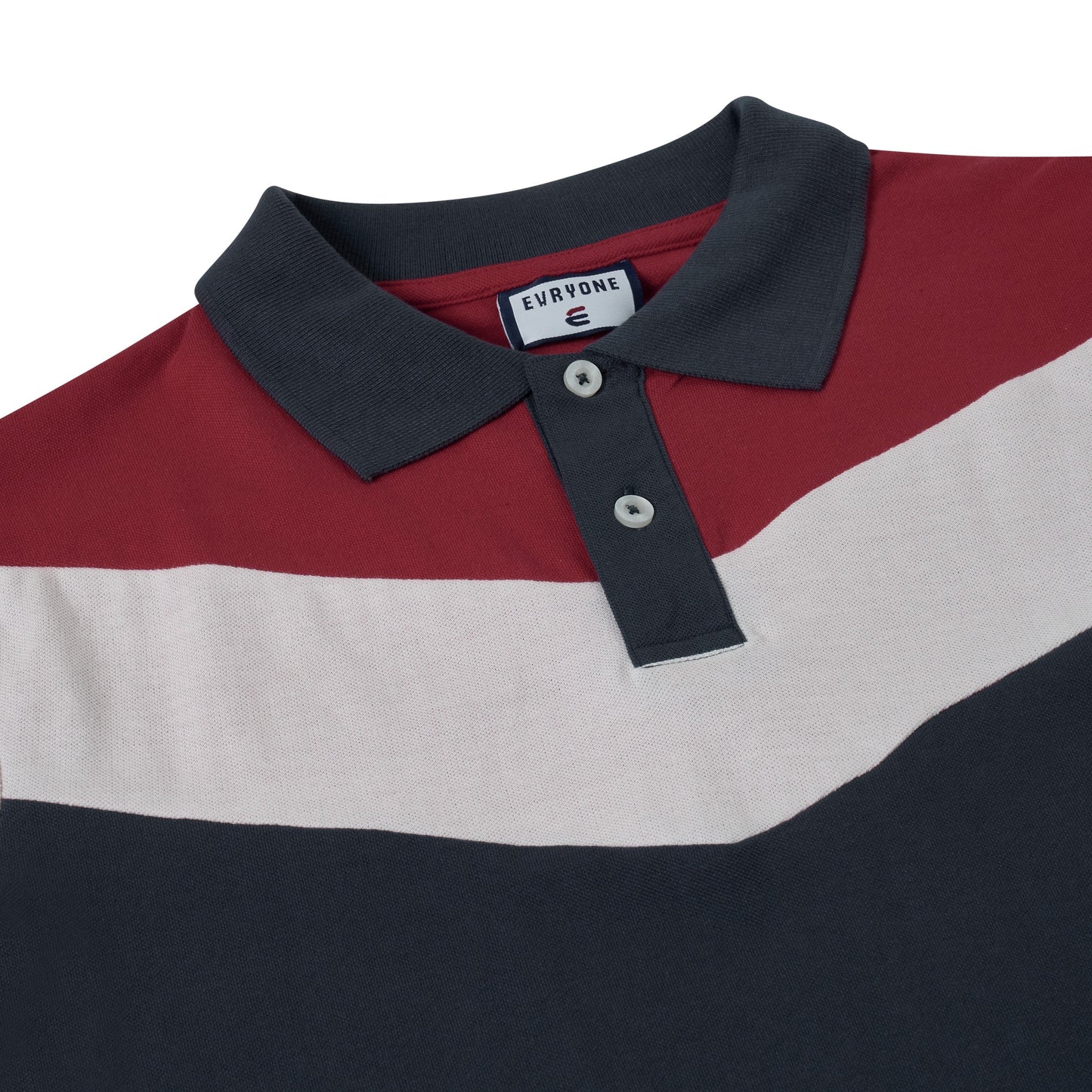 Evryone Contrast Stripe Polo Shirt | 100% Cotton Classic Fit