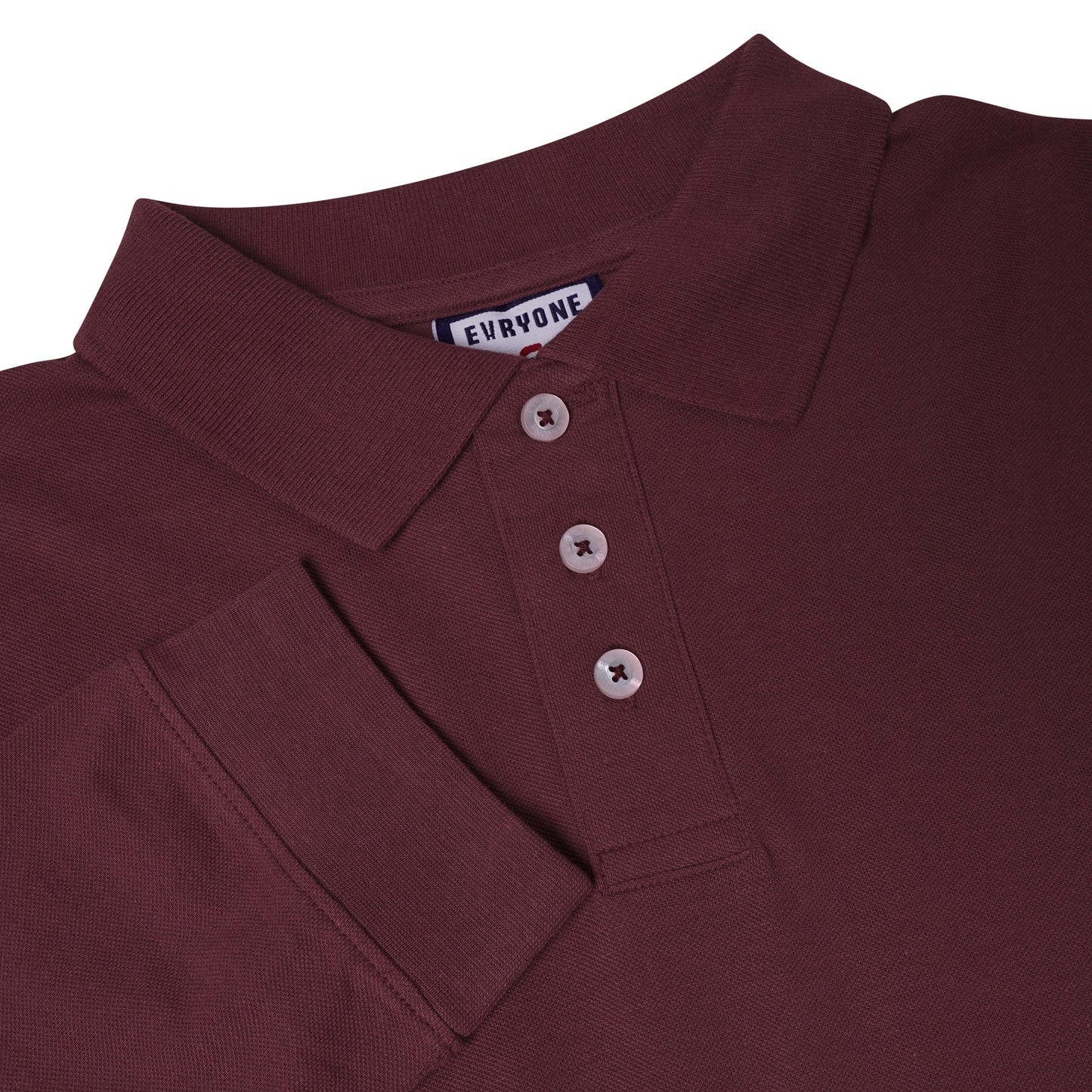 Evryone Men's Long Sleeve Polo Shirt | Regular Fit | S–2XL