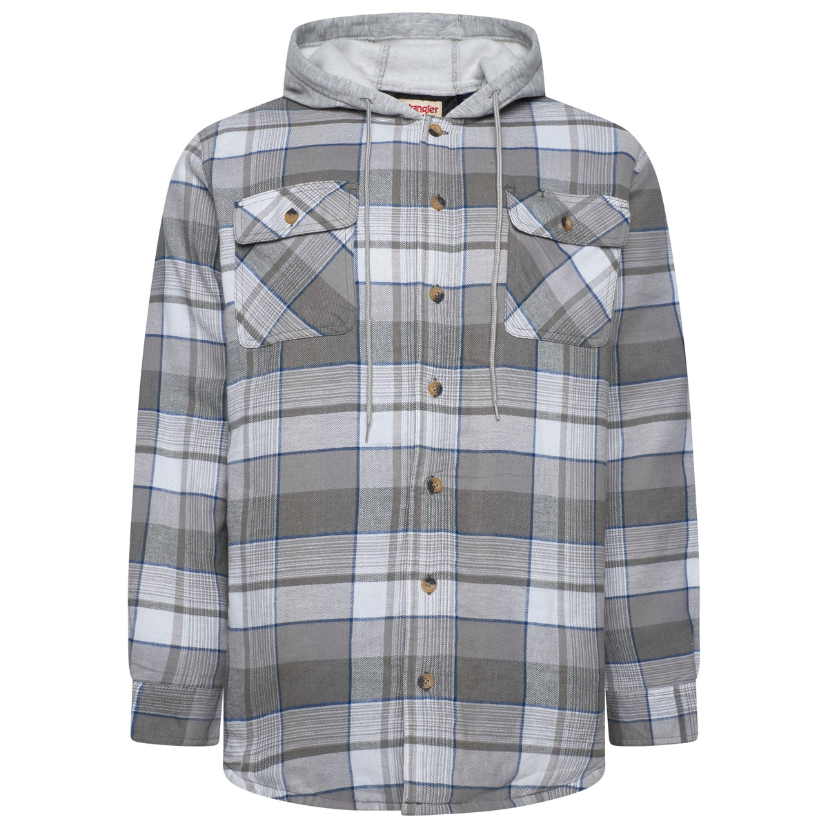 Wrangler Padded Hooded Shirt Jacket