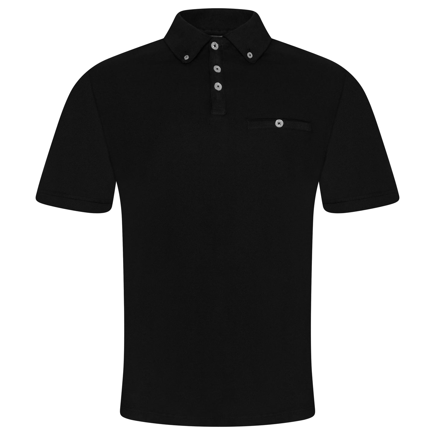Evryone Men's Short Sleeve Polo Shirt – 100% Cotton Classic Fit Pique Polo