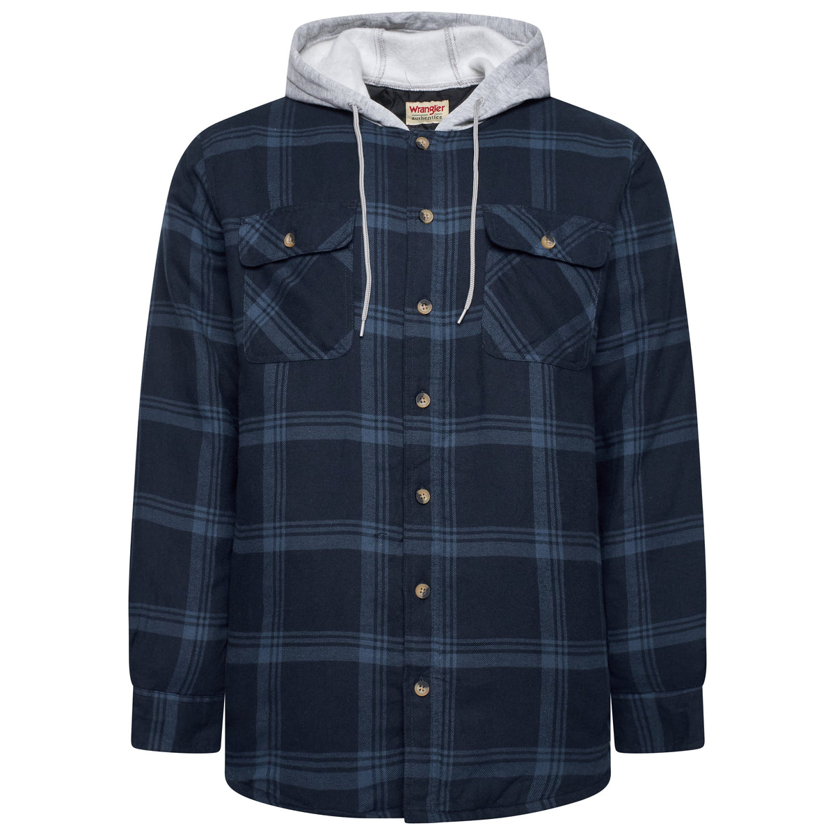 Wrangler Padded Hooded Shirt Jacket