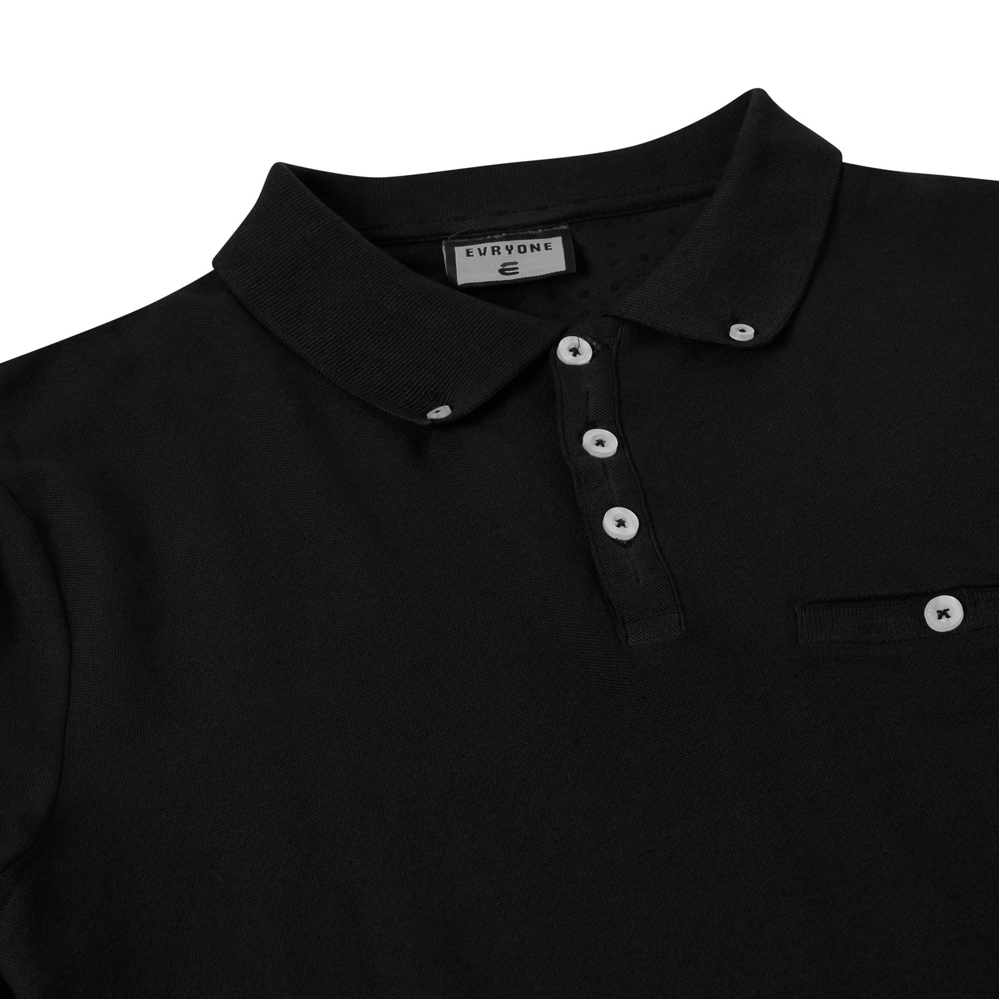 Evryone Men's Short Sleeve Polo Shirt – 100% Cotton Classic Fit Pique Polo