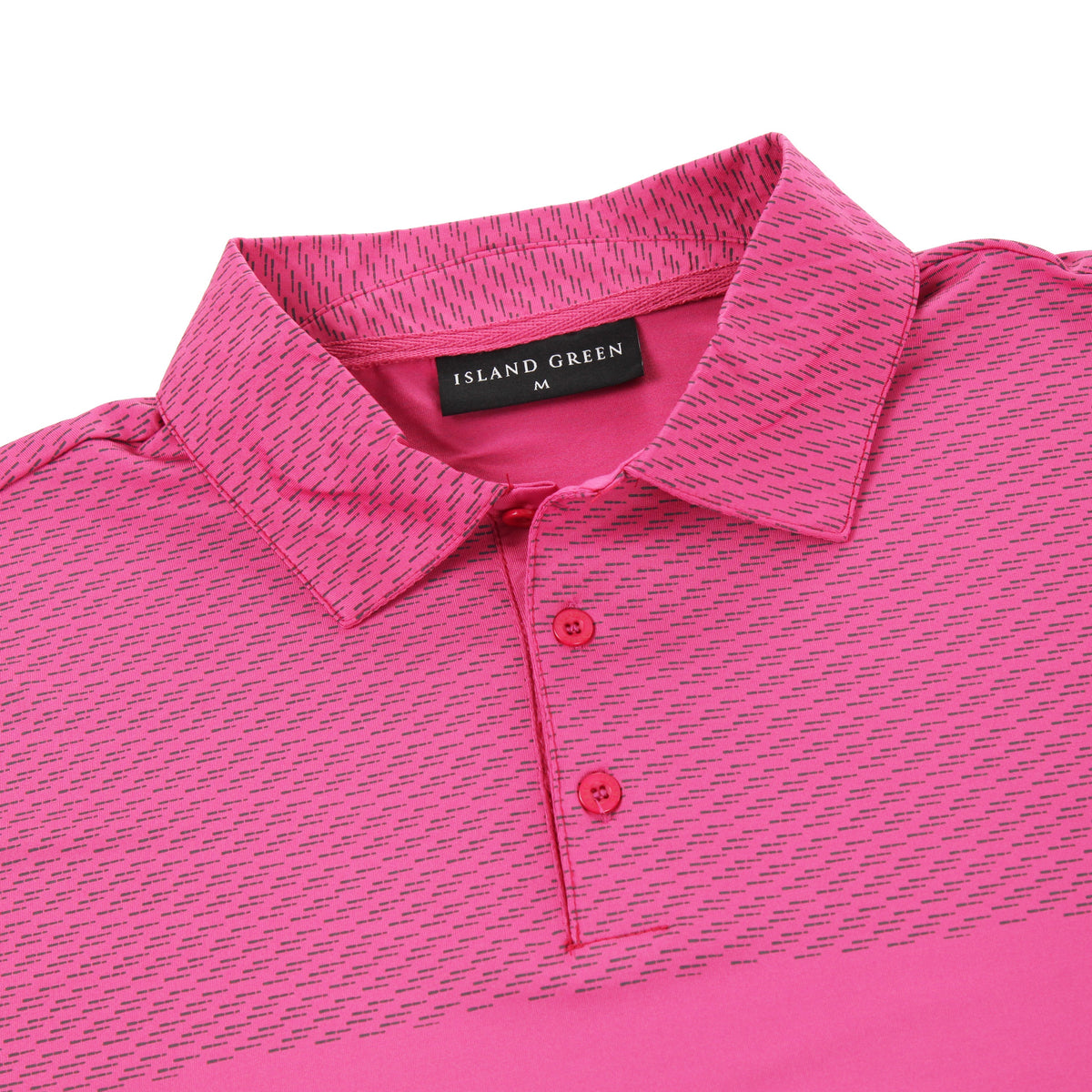 Polo de golf deportivo con estampado Island Green Dash