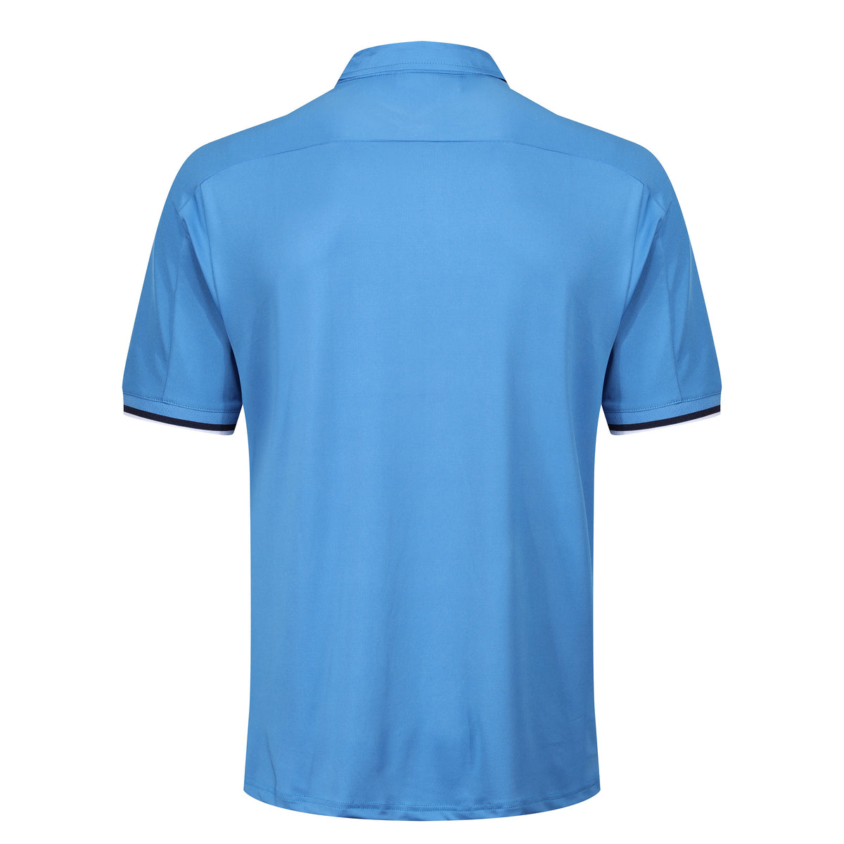 Polo de golf deportivo con estampado geométrico verde Island