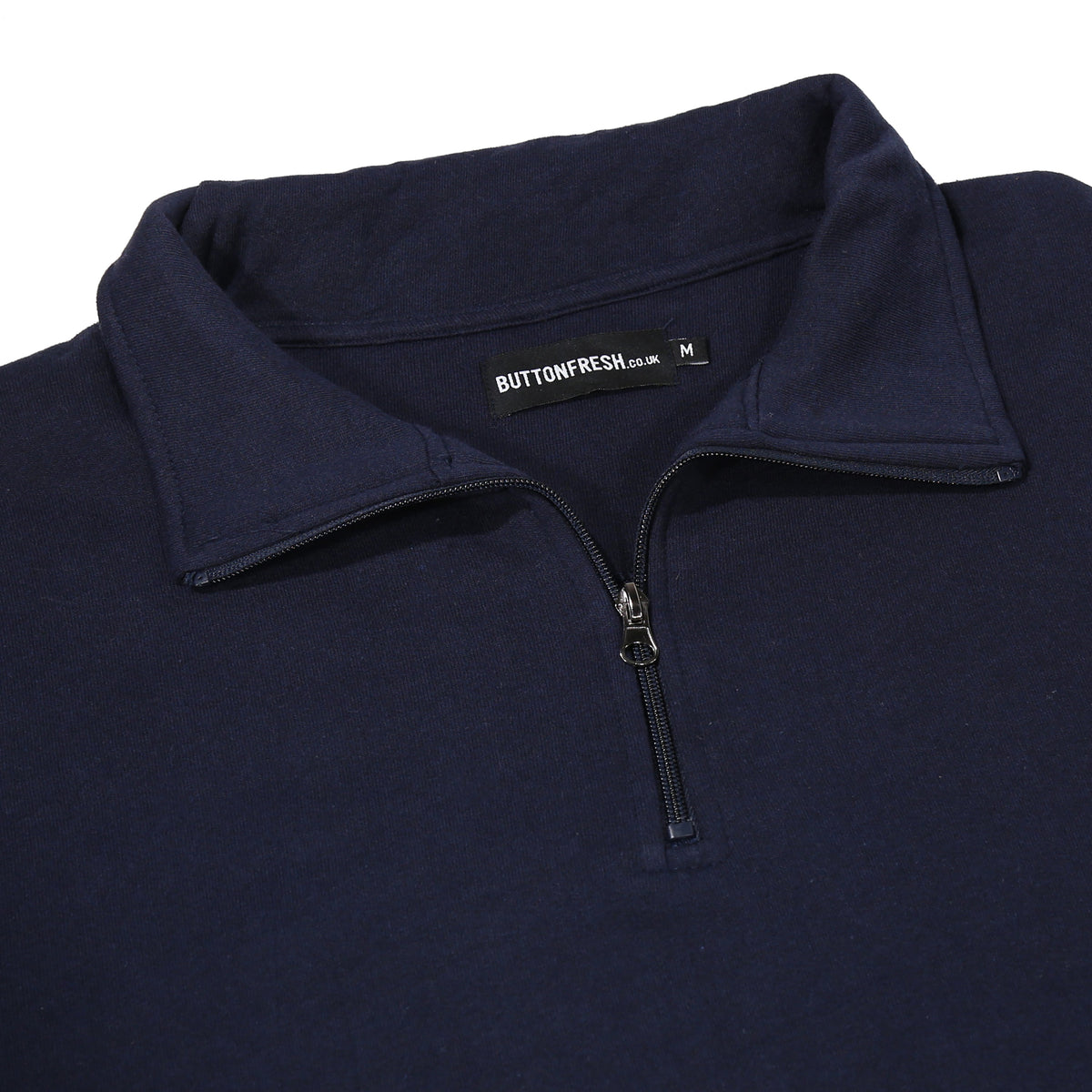 Sudadera con cremallera de un cuarto ButtonFresh