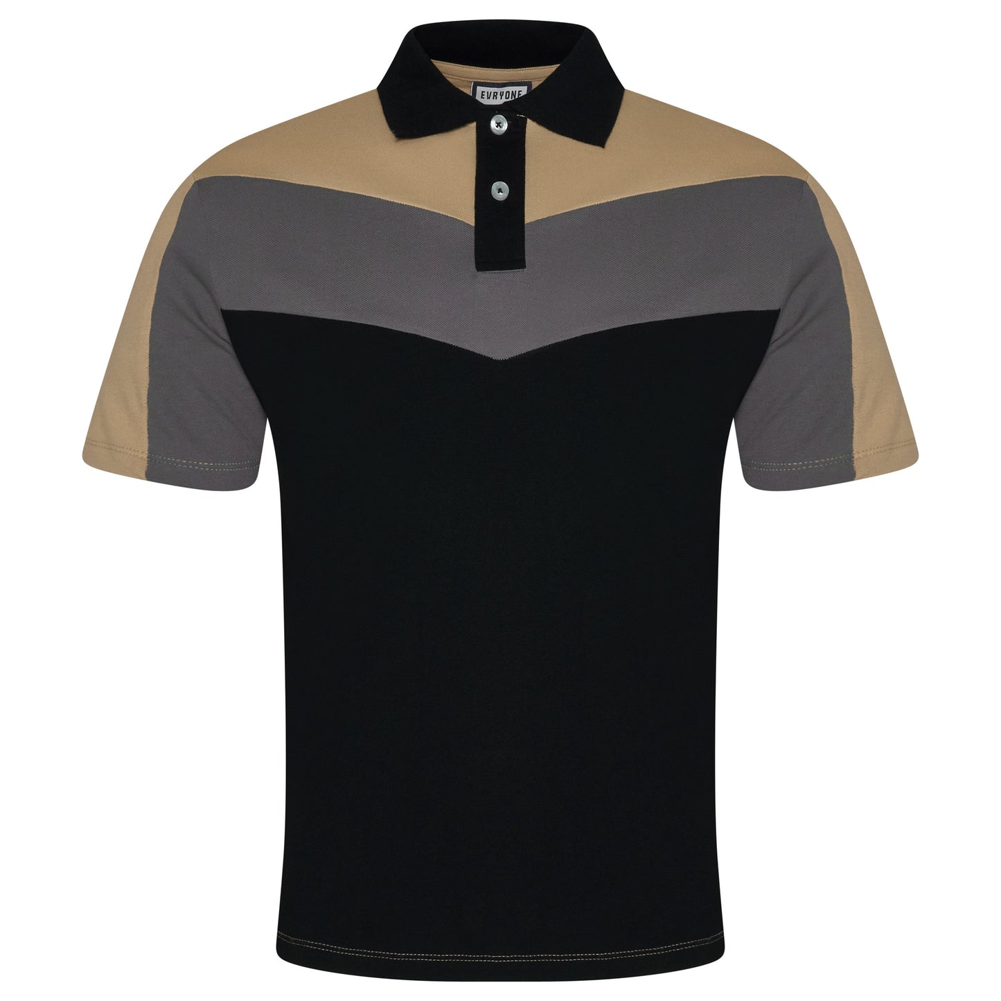 Evryone Contrast Stripe Polo Shirt | 100% Cotton Classic Fit