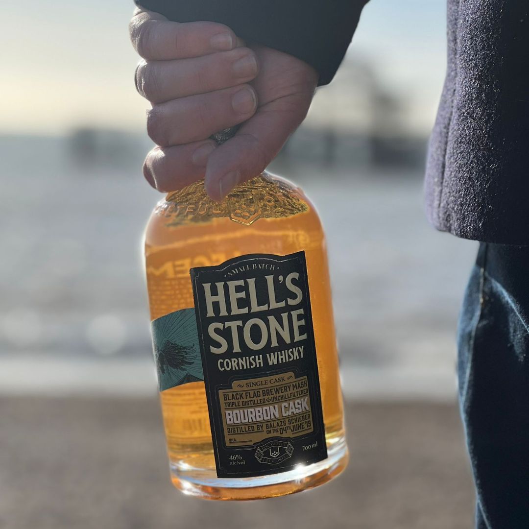 Pocketful of Stones Hell's Stone Single Cask Single Malt Cornish Whisky, 70cl