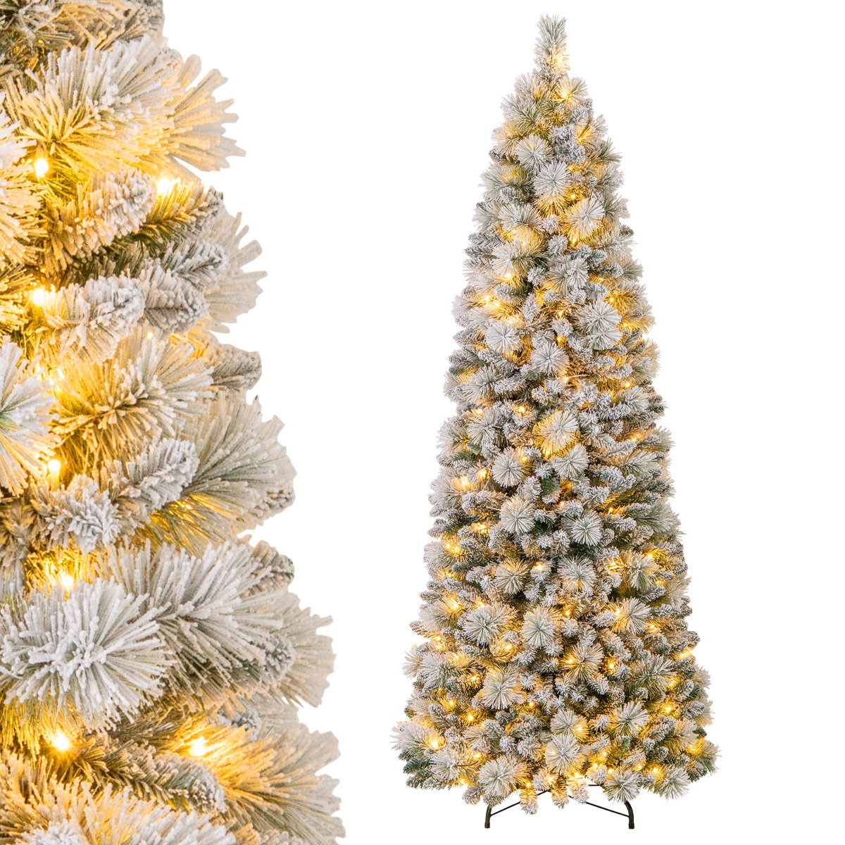 Pop up Artificial Christmas Tree with PVC Tips and Pine Needles-180 cm