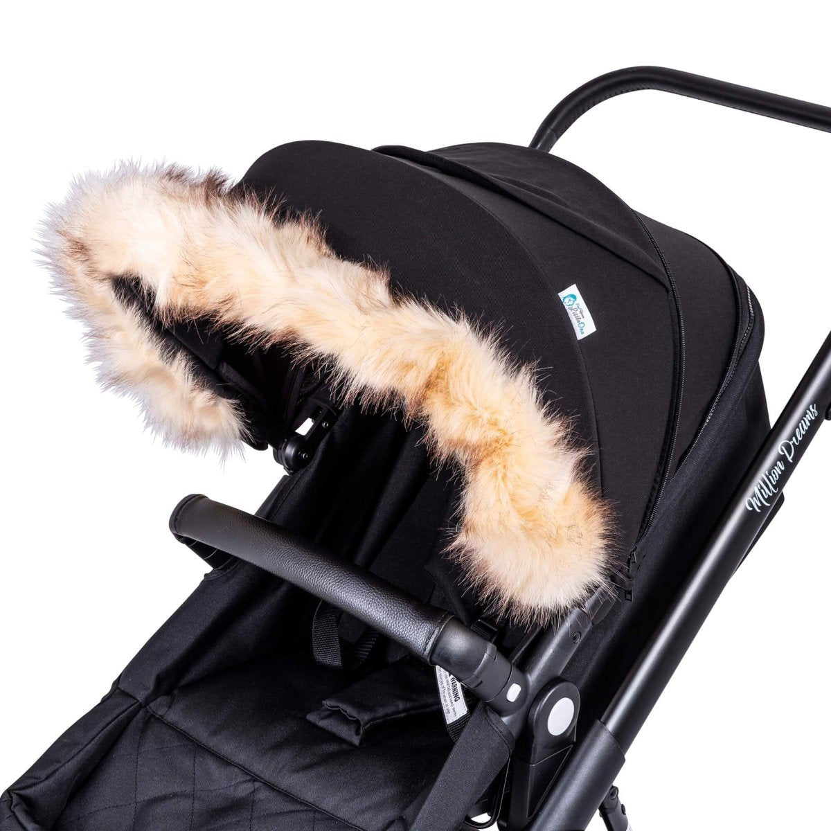 Kinderwagen Fellkapuzen-Aufsatz für Kinderwagen