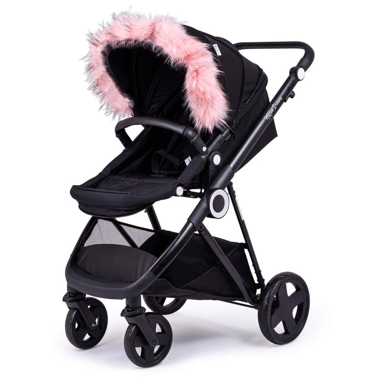 Kinderwagen Fellkapuzen-Aufsatz für Kinderwagen