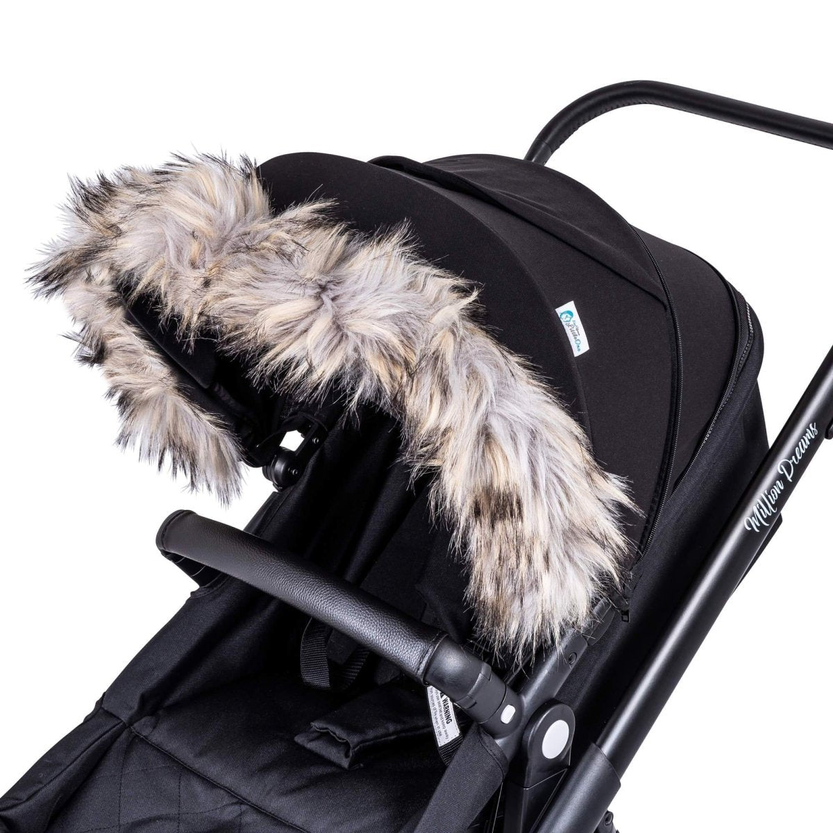 Kinderwagen Fellkapuzen-Aufsatz für Kinderwagen