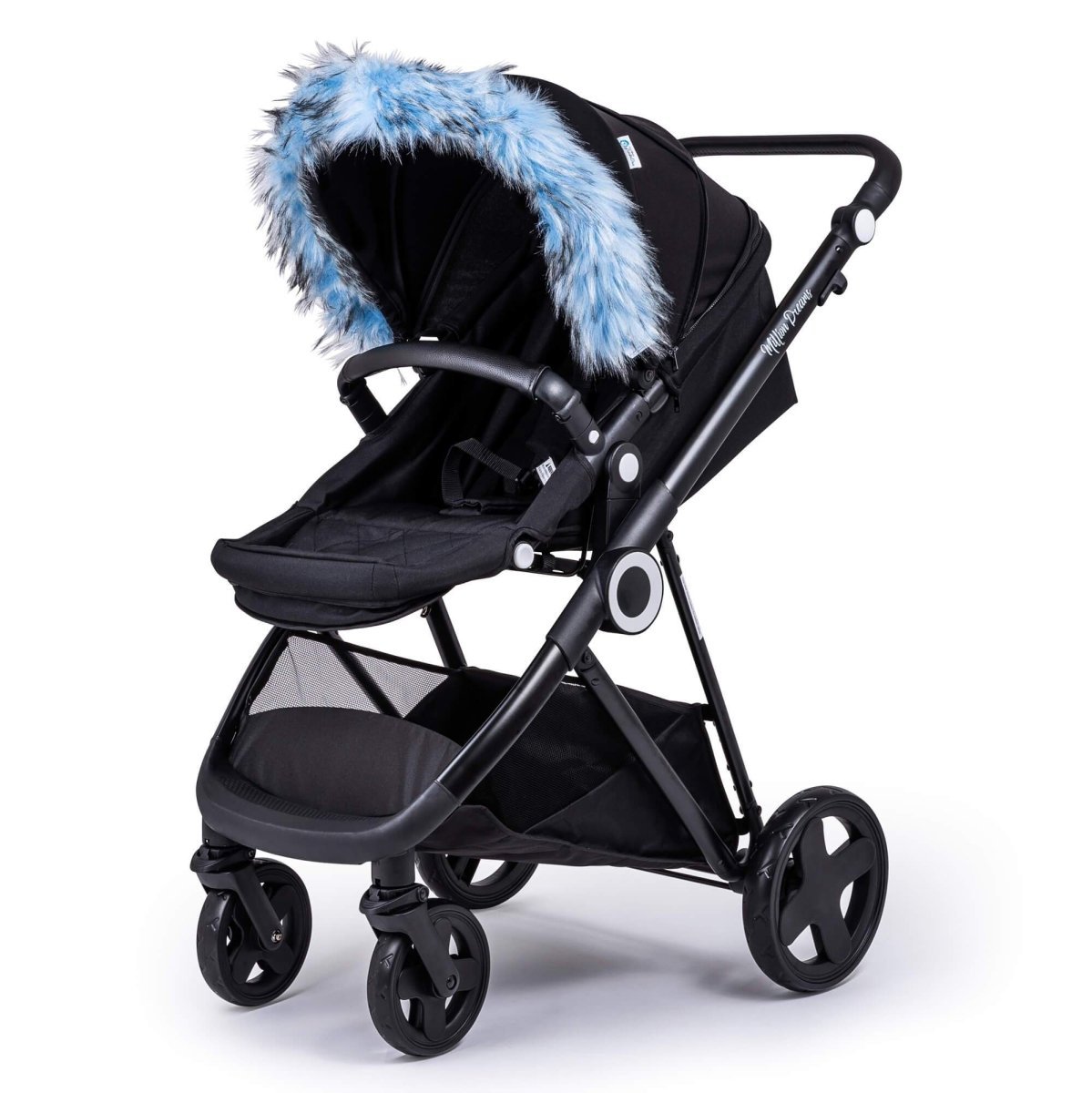 Kinderwagen Fellkapuzen-Aufsatz für Kinderwagen