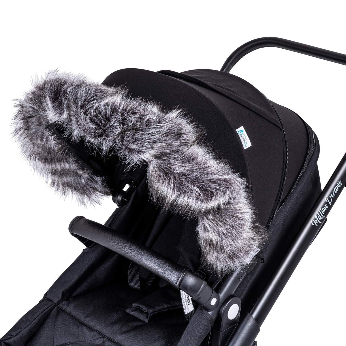 Kinderwagen Fellkapuzen-Aufsatz für Kinderwagen