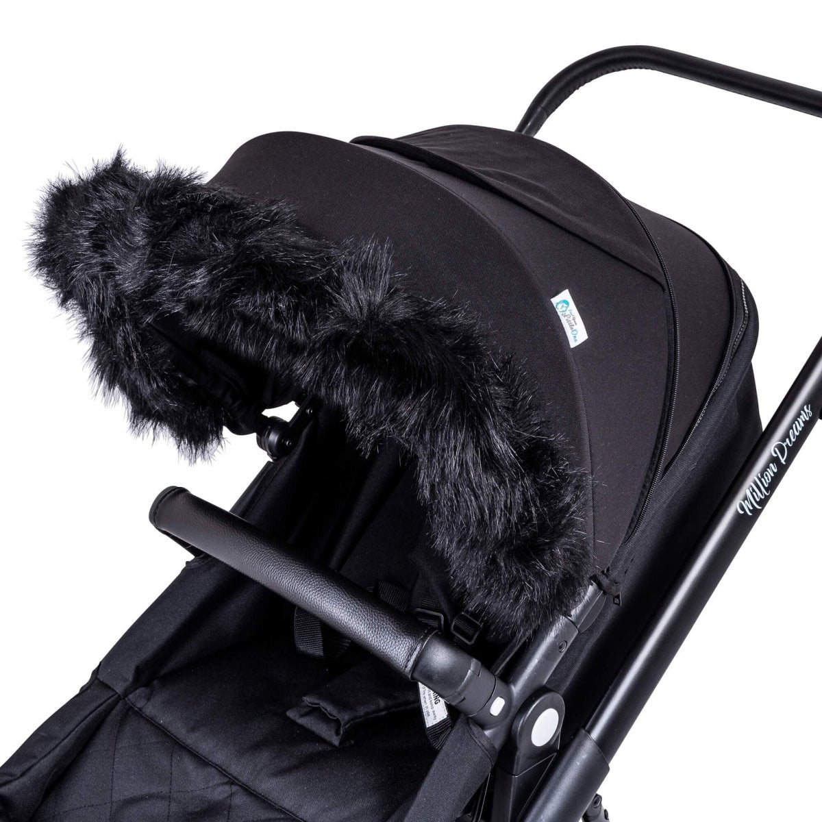 Kinderwagen Fellkapuzen-Aufsatz für Kinderwagen