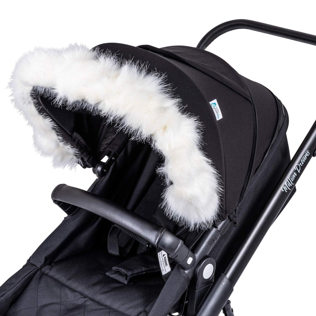 Kinderwagen Fellkapuzen-Aufsatz für Kinderwagen