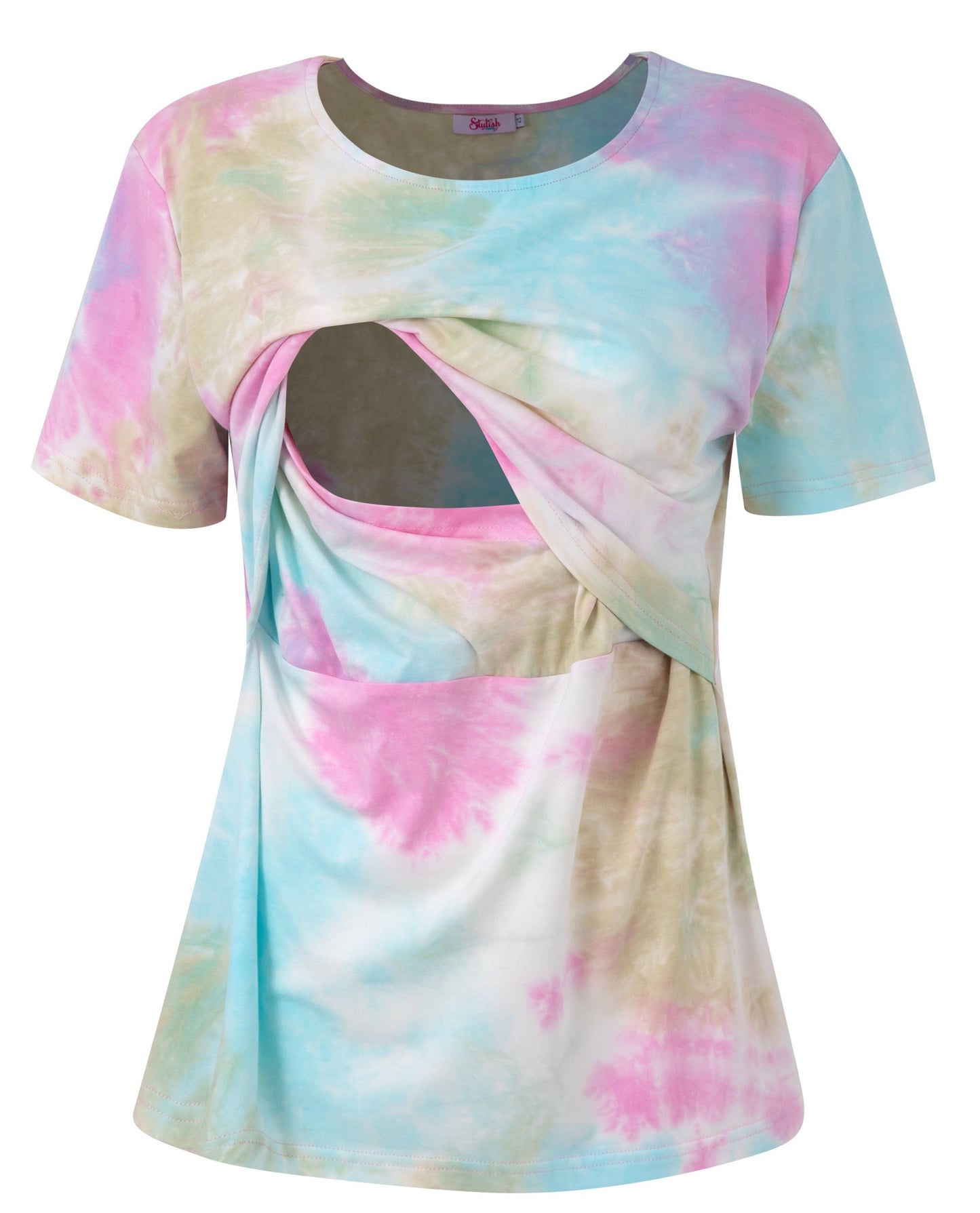 Tie Dye Breastfeeding Top - Lightweight Cotton Nursing Vest