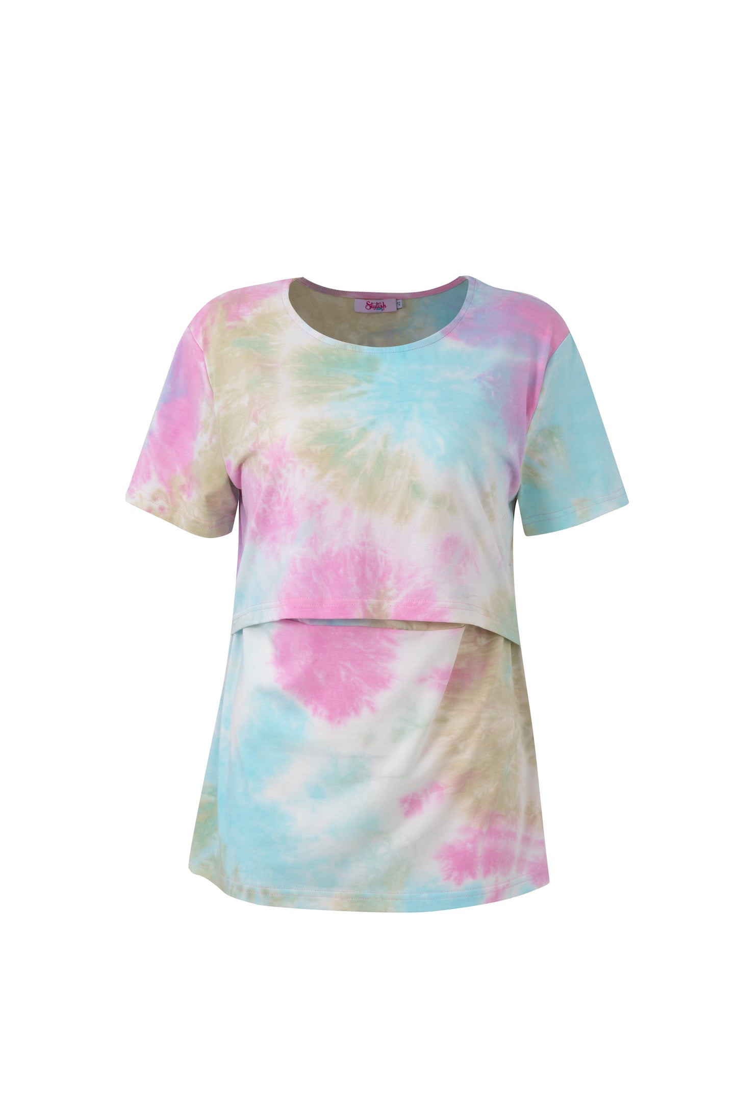 Tie Dye Breastfeeding Top - Lightweight Cotton Nursing Vest