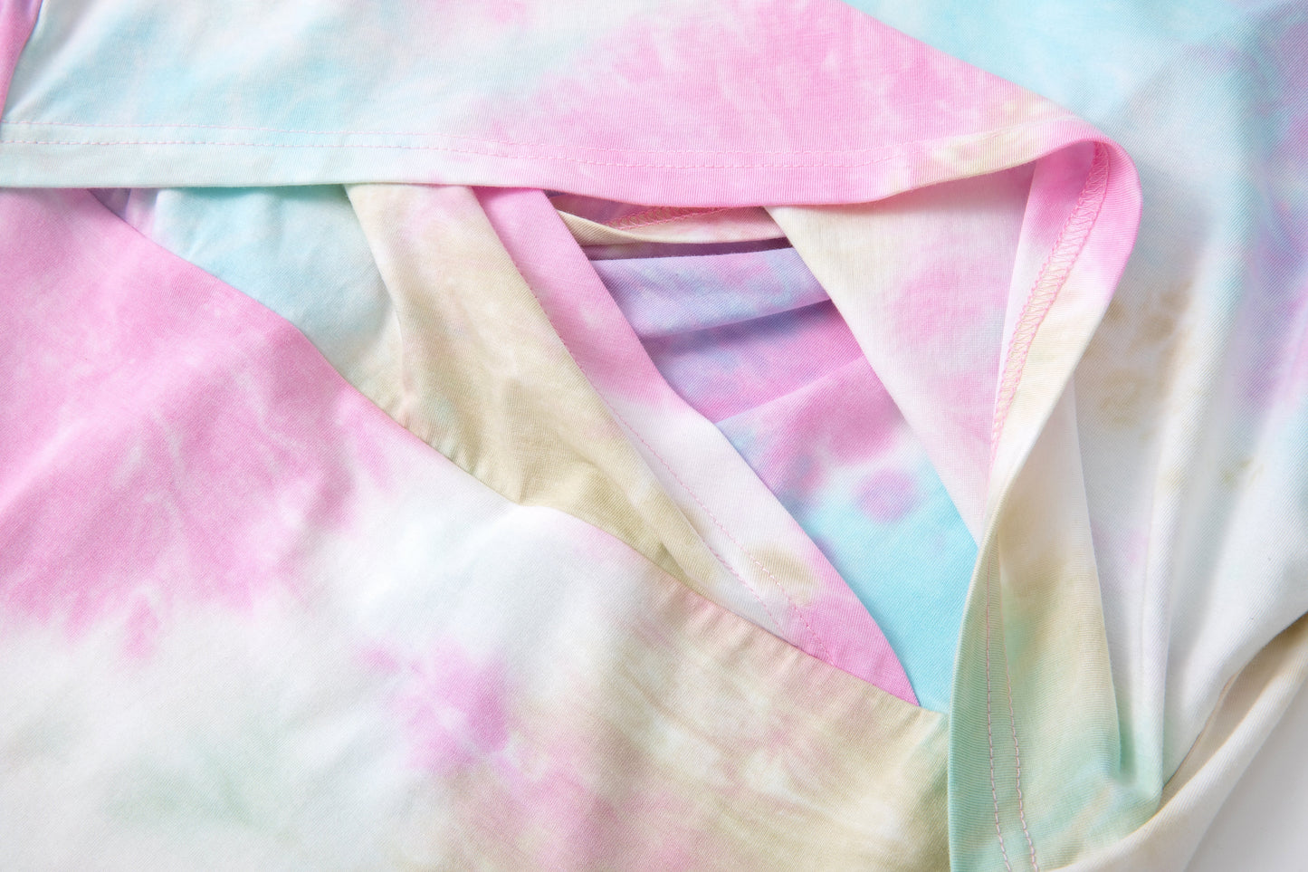 Tie Dye Breastfeeding Top - Lightweight Cotton Nursing Vest