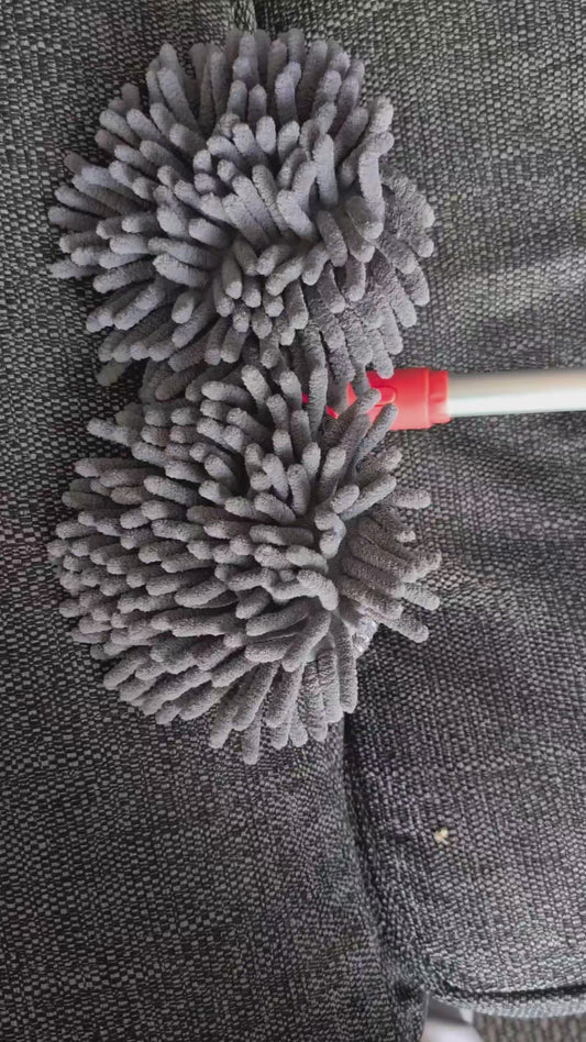 Long Handle Car Cleaning Brush – Extendable Dual-Brush Design t