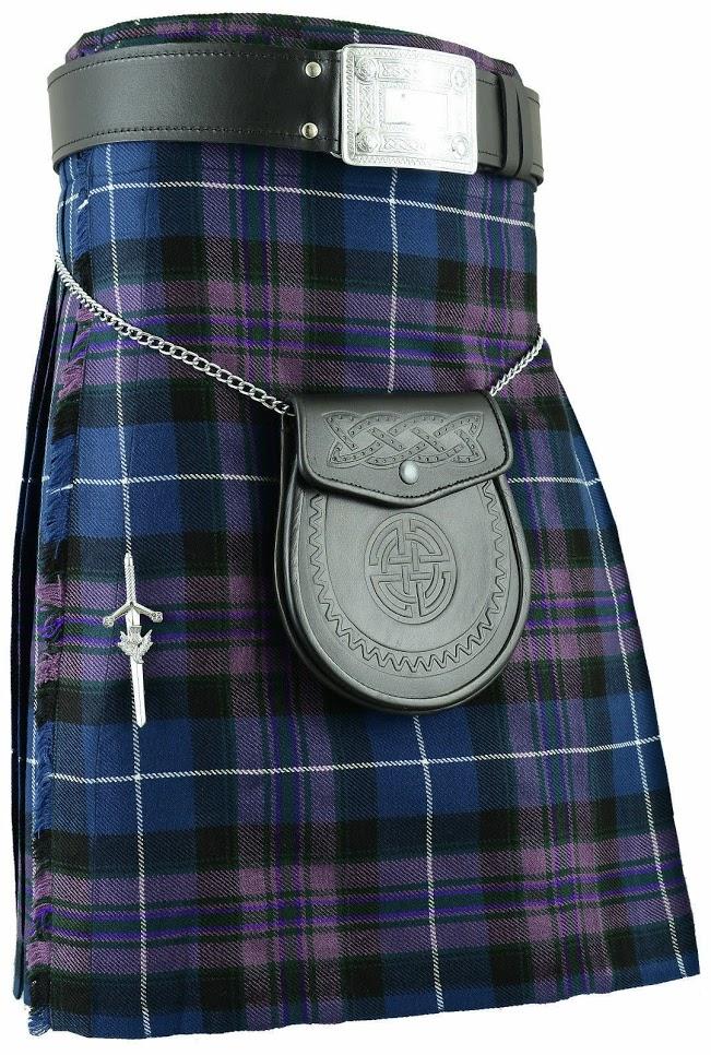 8 Yard Pride Of Scotland Scottish Men's Traditional Highland Dress Tartan Demand Kilt