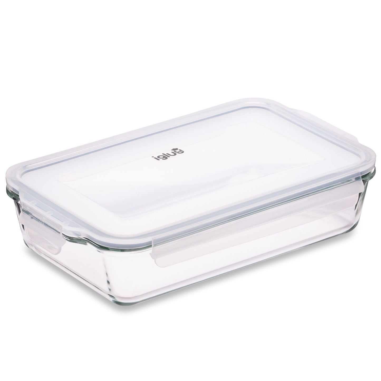Borosilicate Glass Lasagne Dish with Airtight Lid | 2.2L | Oven, Freezer & Microwave Safe