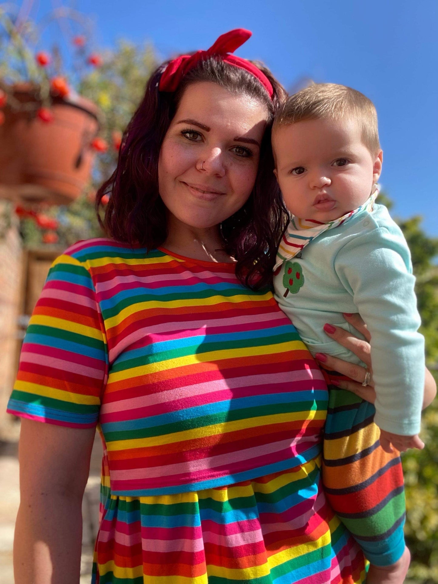 Rainbow Breastfeeding Skater Dress – MilkyMoon
