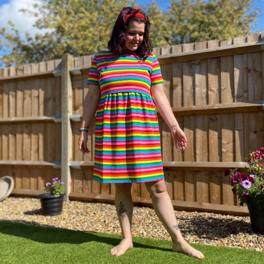 Rainbow Breastfeeding Skater Dress – MilkyMoon