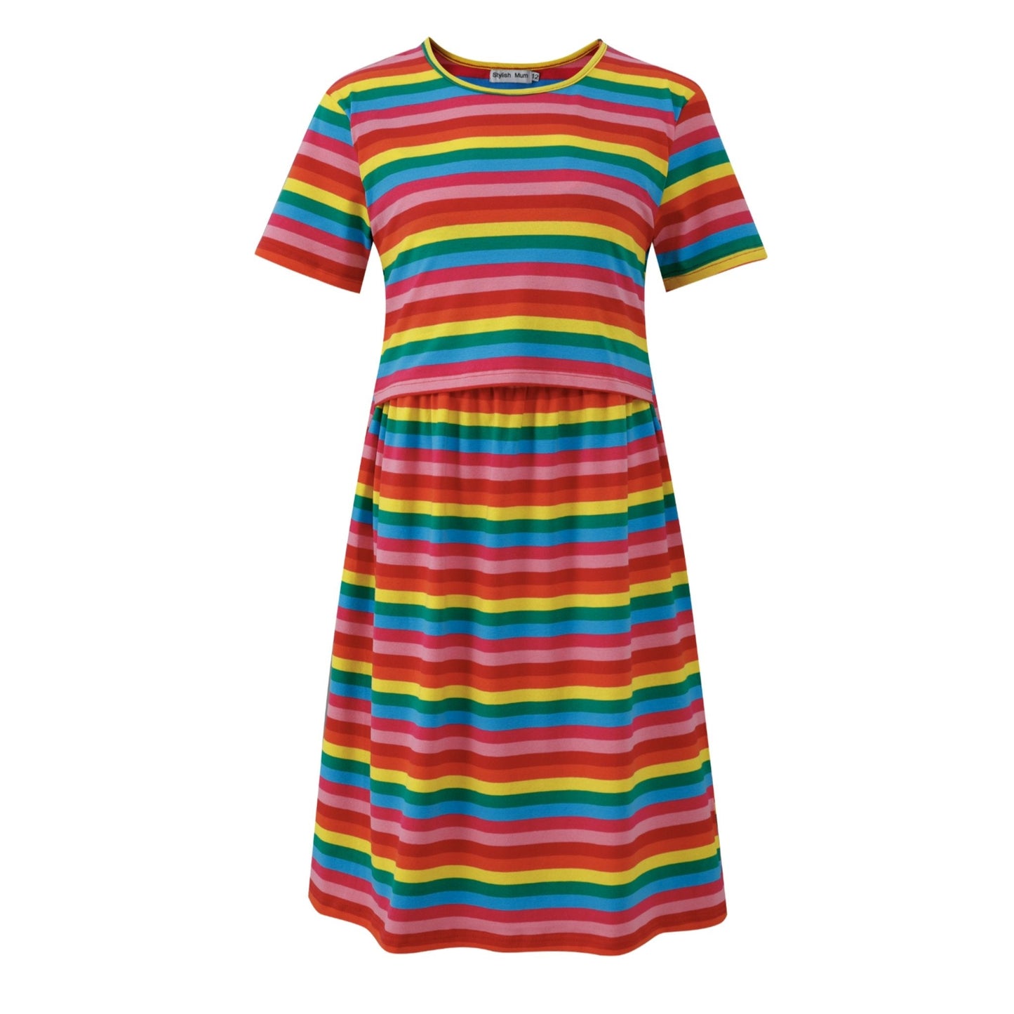 Rainbow Breastfeeding Skater Dress – MilkyMoon
