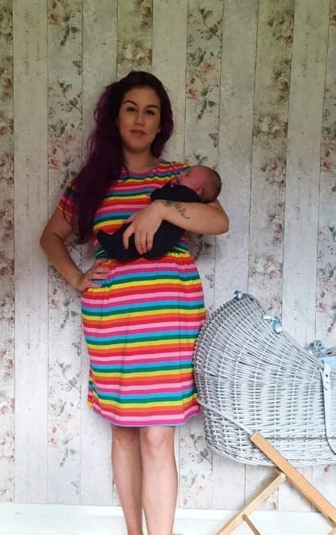 Rainbow Breastfeeding Skater Dress – MilkyMoon