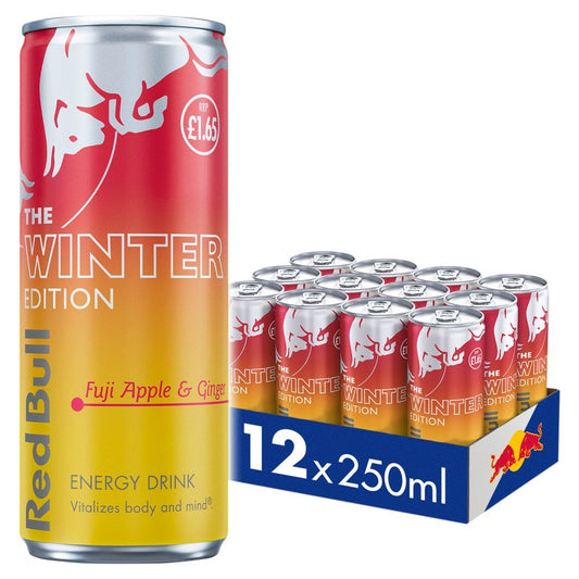 Red Bull The Winter Edition Fuji Apple & Ginger Energy Drink (Case of 12)