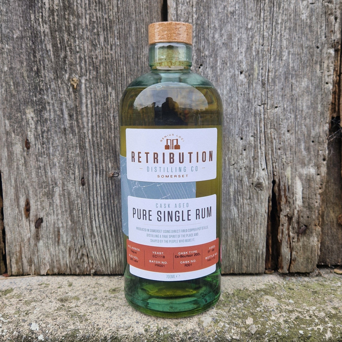Retribution Distilling Single Cask Aged Rum, 70cl
