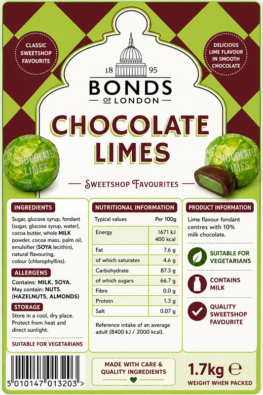Chocolate Limes Full Jar – Bonds of London