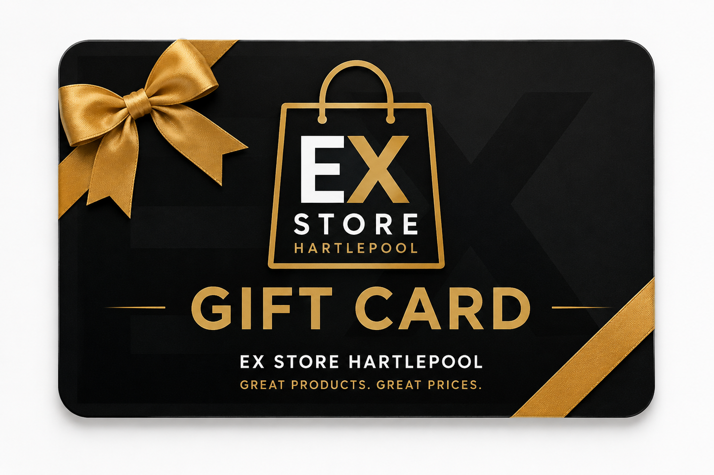 Ex store Hartlepool gift cards.