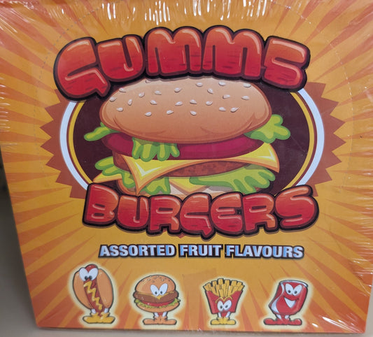 Gummy Burgers Assorted Fruit Flavours 🍔🍬