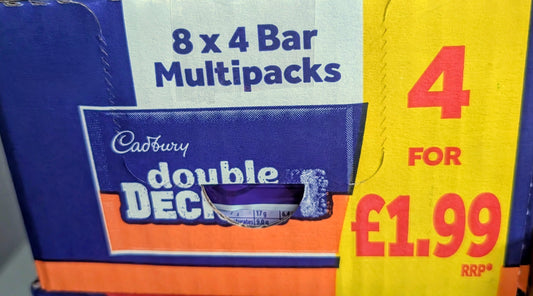 Double Decker Schokoriegel Multipack – 8 x 4er-Packs (insgesamt 32 Riegel)